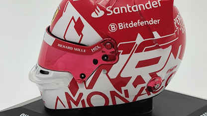 Looksmart Bell Helmet Charles Leclerc Winner Monaco GP 2024 1/5 LSHEL001