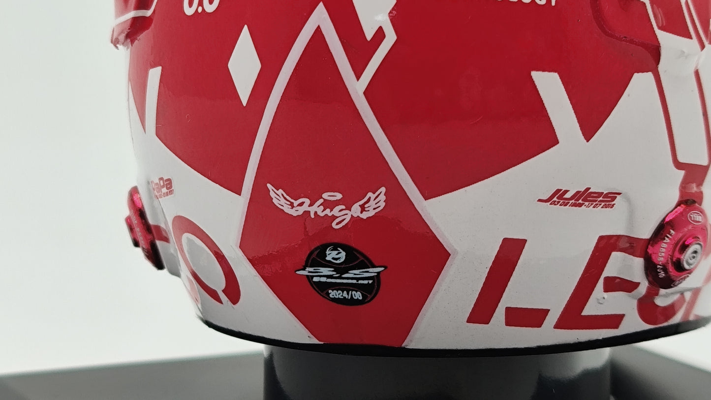 Looksmart Bell Helmet Charles Leclerc Winner Monaco GP 2024 1/5 LSHEL001