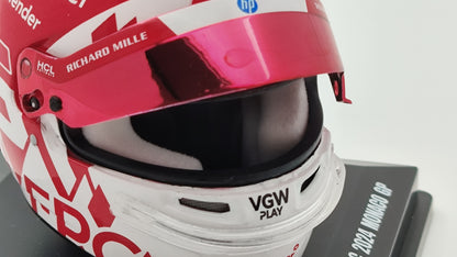 Looksmart Bell Helmet Charles Leclerc Winner Monaco GP 2024 1/5 LSHEL001