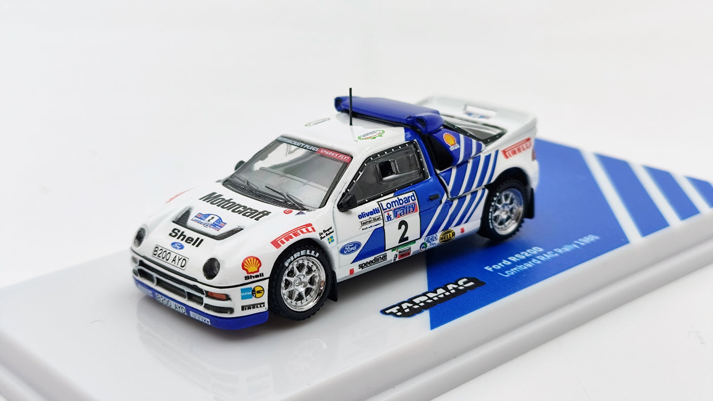 Tarmac Works Ford RS200 Blomqvist/Berglund Lombard RAC Rally Winner 1986 T64P-001-86RAC02