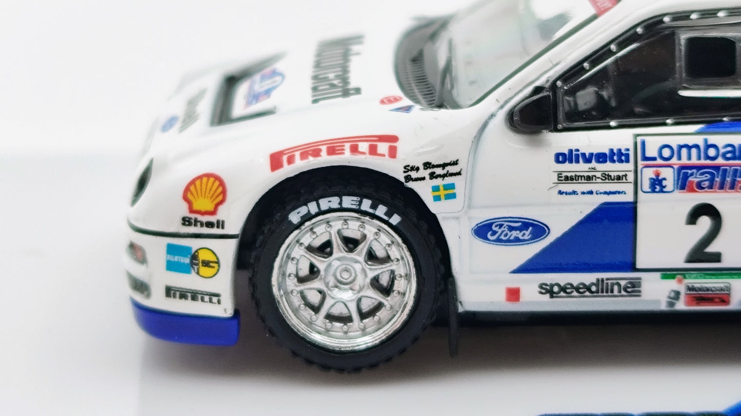 Tarmac Works Ford RS200 Blomqvist/Berglund Lombard RAC Rally Winner 1986 T64P-001-86RAC02