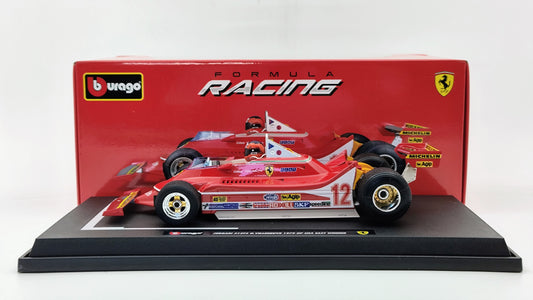 Bburago Ferrari 312T4 Gilles Villeneuve 1979 USA East GP winner F1 1/18 BU180013