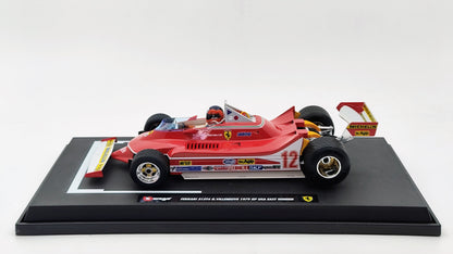 Bburago Ferrari 312T4 Gilles Villeneuve 1979 USA East GP winner F1 1/18 BU180013
