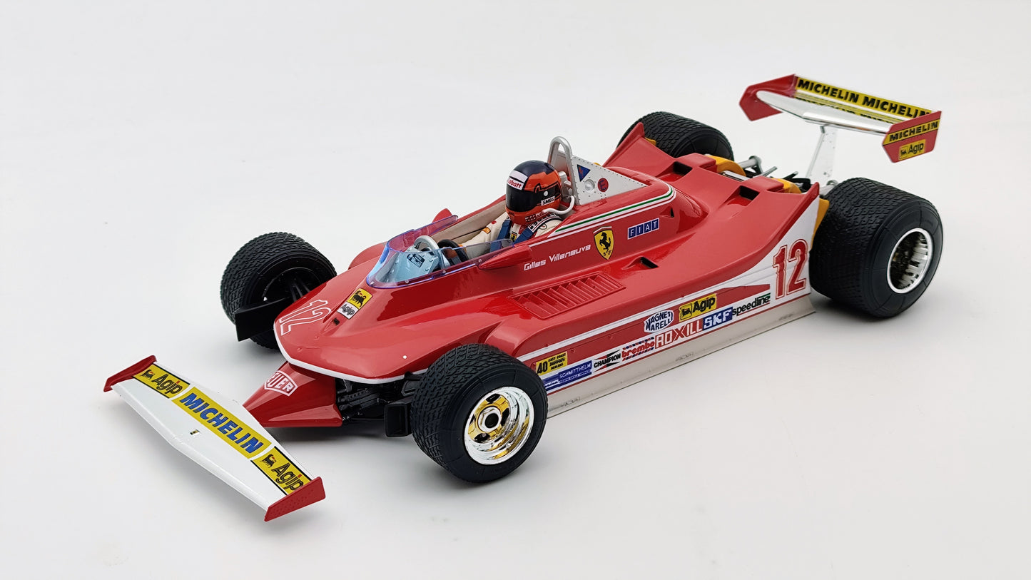 Bburago Ferrari 312T4 Gilles Villeneuve 1979 USA East GP winner F1 1/18 BU180013