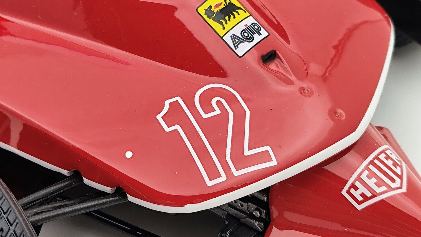 Bburago Ferrari 312T4 Gilles Villeneuve 1979 USA East GP winner F1 1/18 BU180013