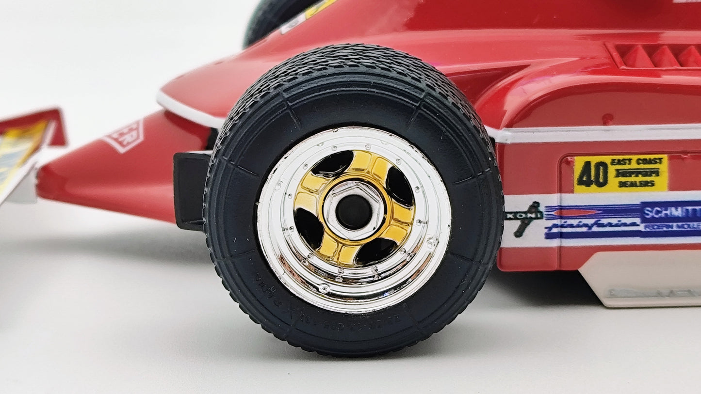 Bburago Ferrari 312T4 Gilles Villeneuve 1979 USA East GP winner F1 1/18 BU180013