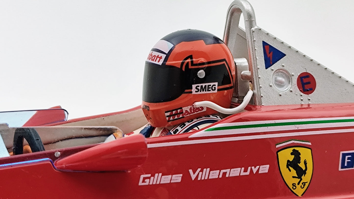 Bburago Ferrari 312T4 Gilles Villeneuve 1979 USA East GP winner F1 1/18 BU180013