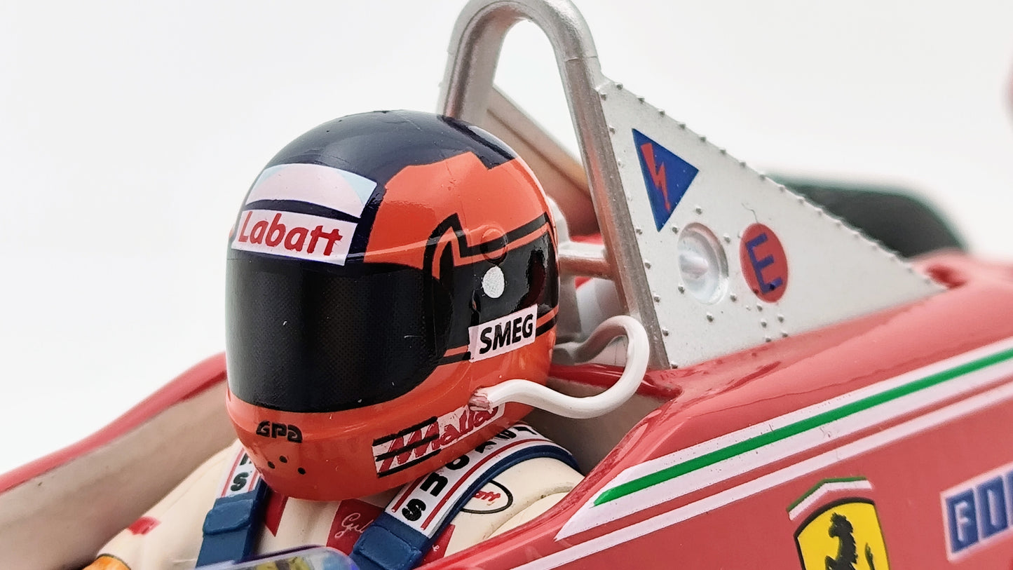 Bburago Ferrari 312T4 Gilles Villeneuve 1979 USA East GP winner F1 1/18 BU180013