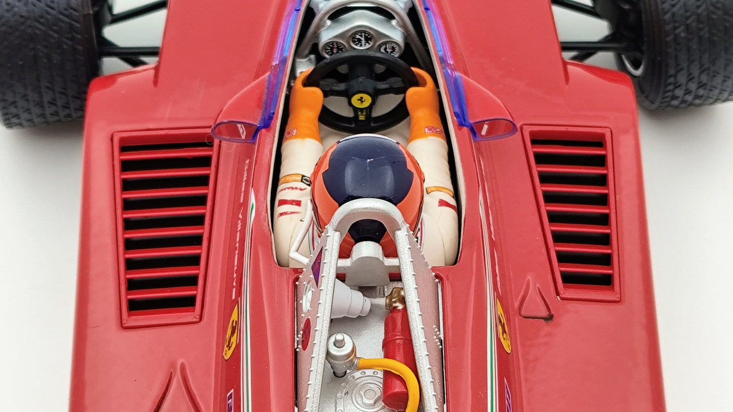 Bburago Ferrari 312T4 Gilles Villeneuve 1979 USA East GP winner F1 1/18 BU180013