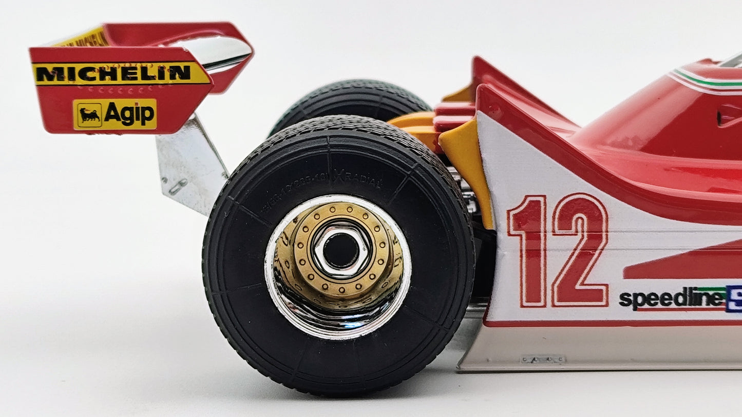 Bburago Ferrari 312T4 Gilles Villeneuve 1979 USA East GP winner F1 1/18 BU180013