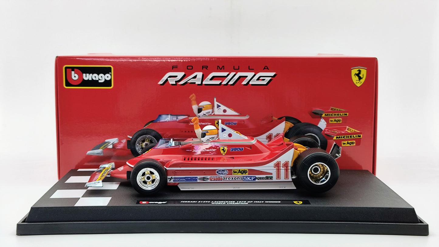 Bburago Ferrari 312T4 Jody Scheckter 1979 Italian GP winner F1 World Champion 1/18  BU180011
