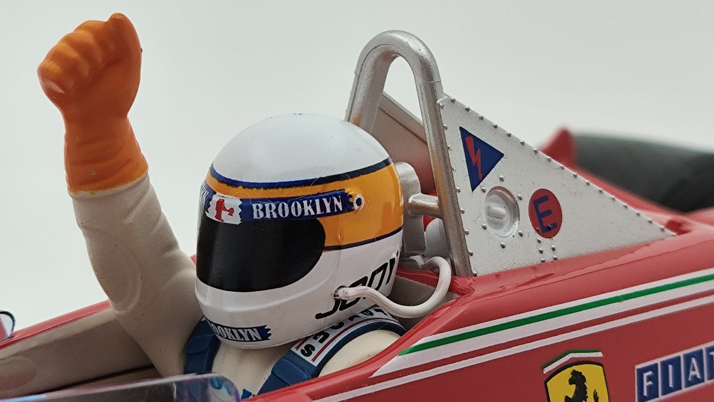 Bburago Ferrari 312T4 Jody Scheckter 1979 Italian GP winner F1 World Champion 1/18  BU180011