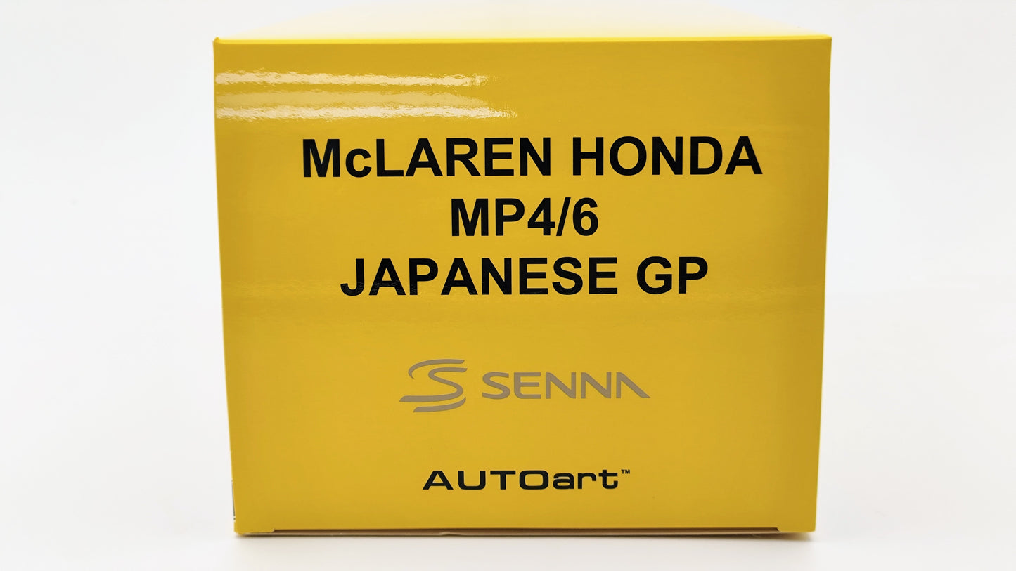 AutoArt Mclaren Honda MP4/6 Ayrton Senna Japanese GP Winner 1991 F1 Worldchampion AUT89150