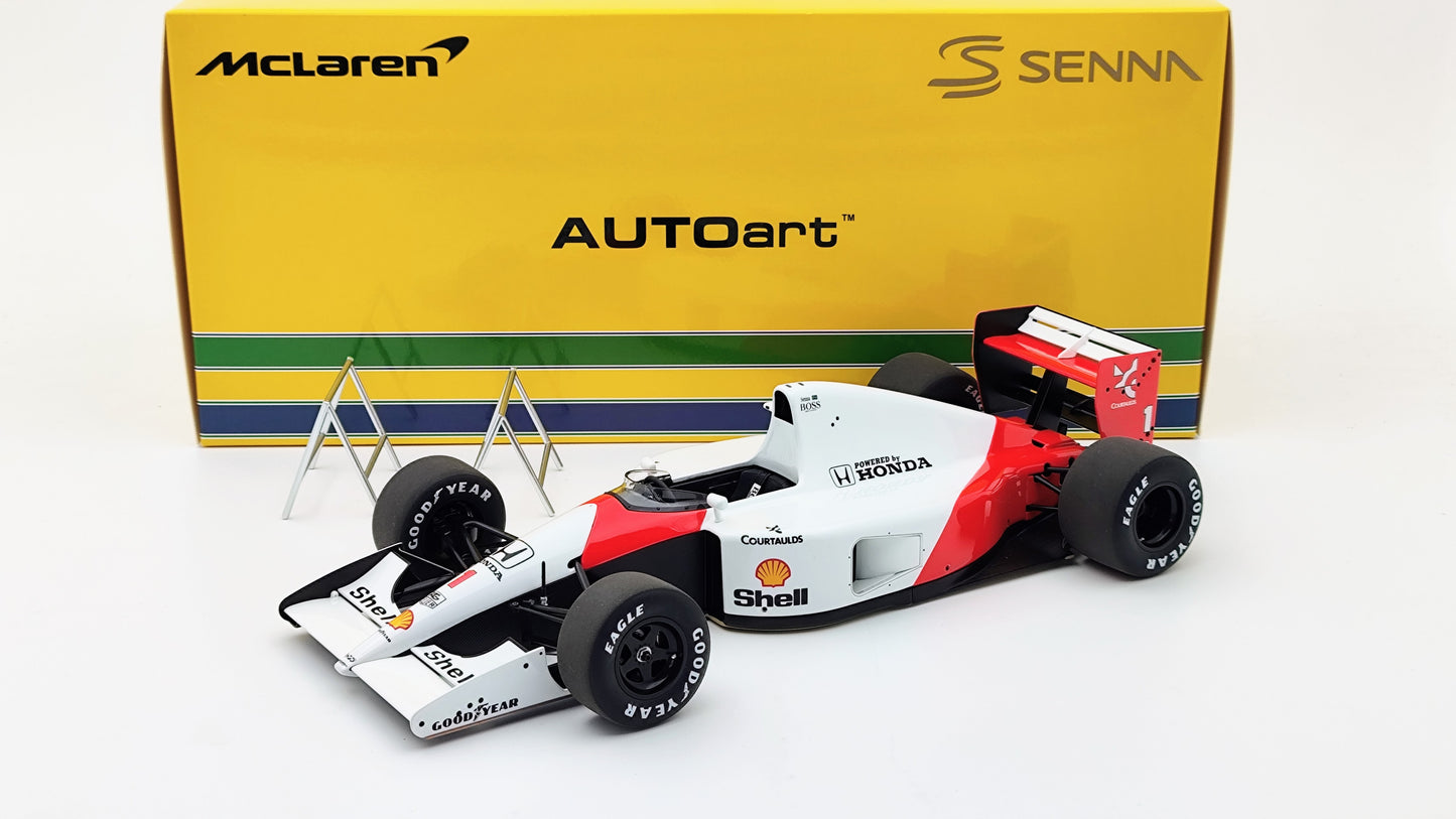 AutoArt Mclaren Honda MP4/6 Ayrton Senna Japanese GP Winner 1991 F1 Worldchampion AUT89150