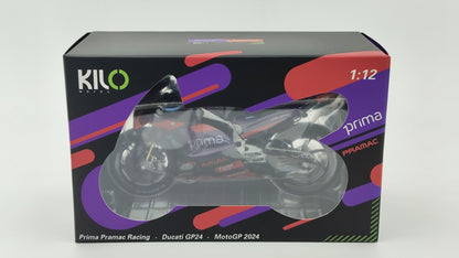 Kiloworks Moto GP Pramac Ducati GP24 Jorge Martin 2024 World Champion 1/12 KLW0015-01