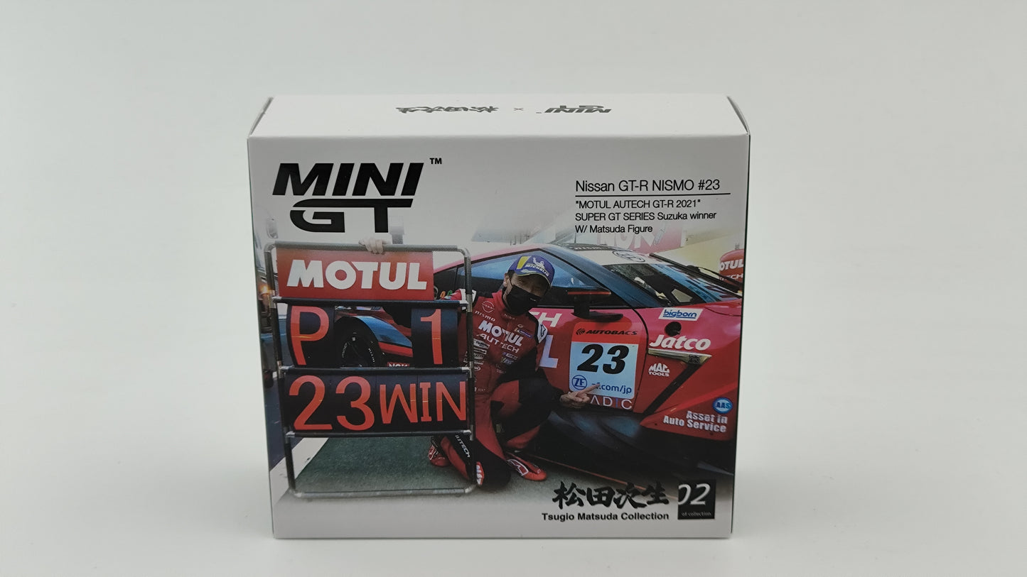 Mini GT Super GT Nissan GT-R Suzuka Winner Matsuda/Quintarelli 1/64 MGT00875L