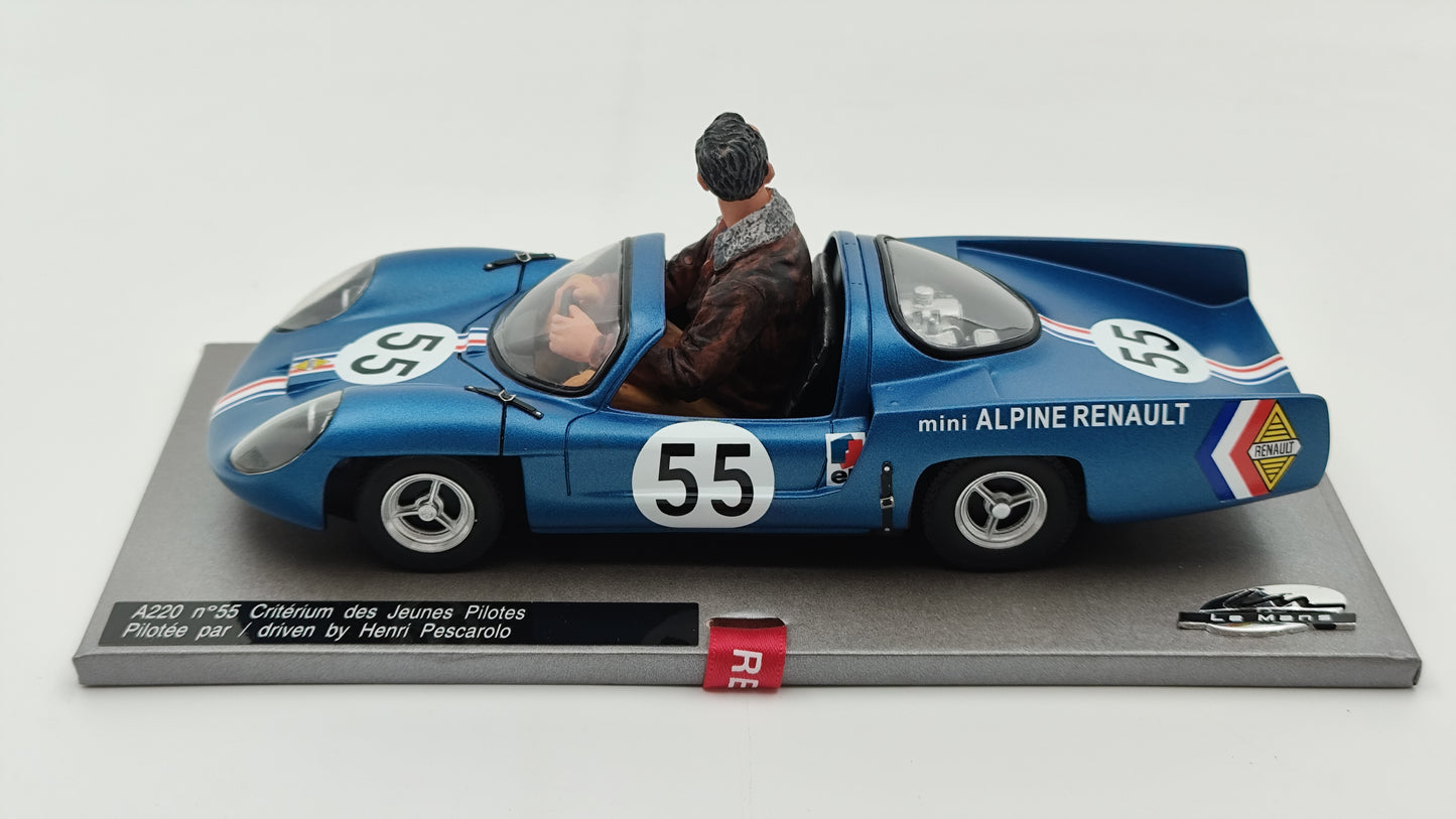 Le Mans Miniatures Mini Alpine A220 Pescarolo Criterium des Jeunes Pilotes 1969 1/18 FLM-118011/55M