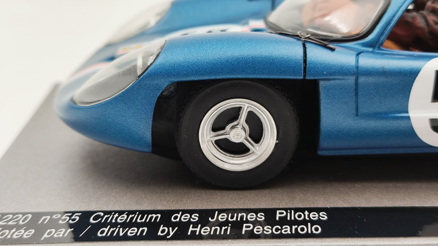 Le Mans Miniatures Mini Alpine A220 Pescarolo Criterium des Jeunes Pilotes 1969 1/18 FLM-118011/55M