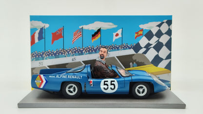 Le Mans Miniatures Mini Alpine A220 Pescarolo Criterium des Jeunes Pilotes 1969 1/18 FLM-118011/55M