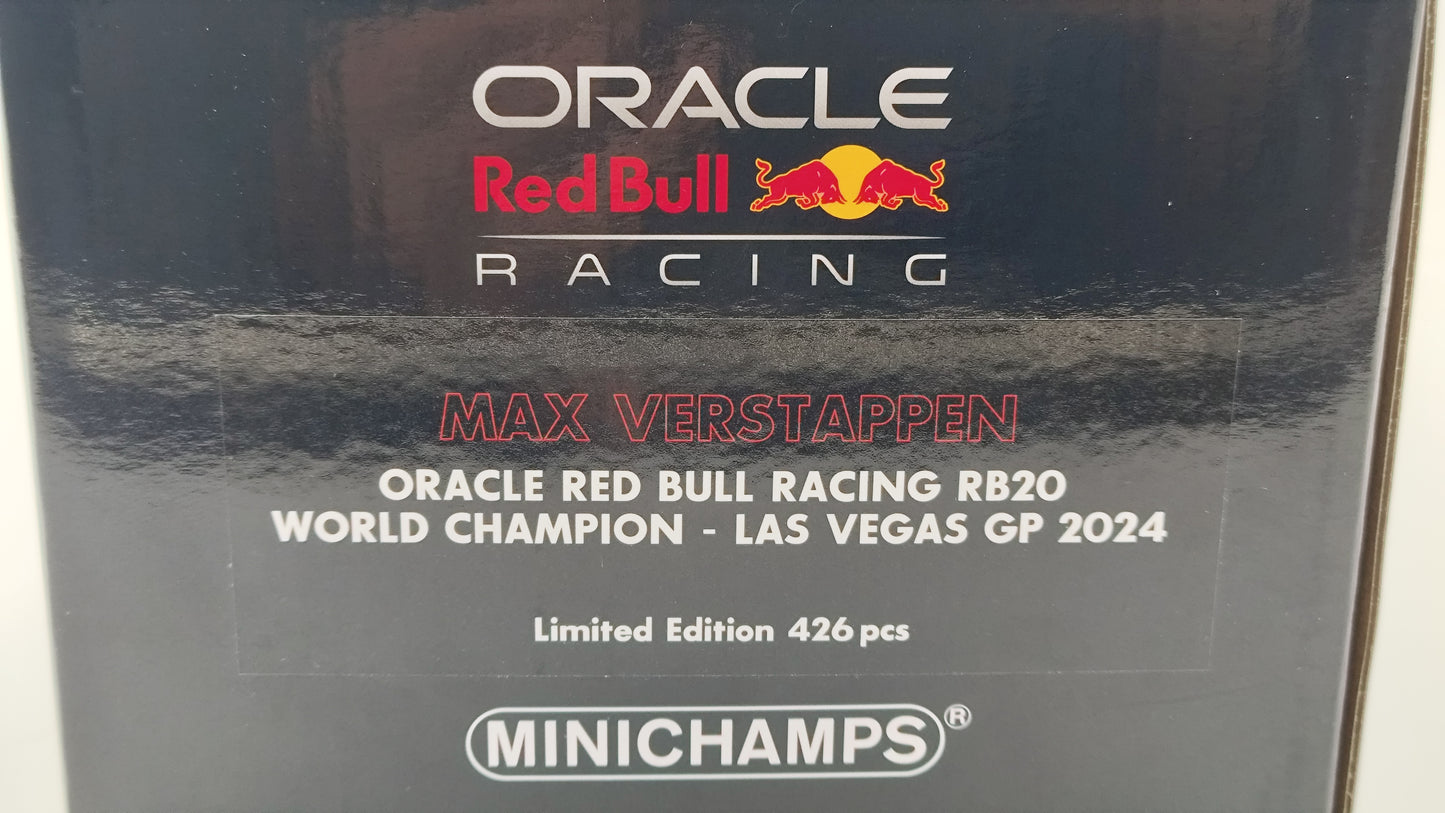 Minichamps Red Bull Honda RB20 Las Vegas GP Max Verstappen F1 2024 World Champion 1/18 110242201