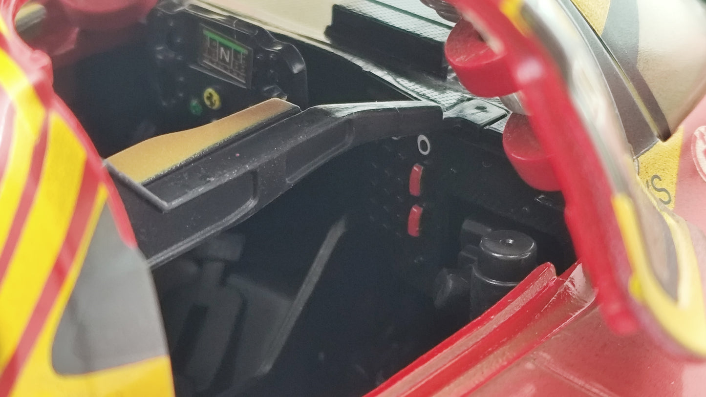 Bburago Ferrari 499P 3.0 Turbo V6 Fuoco/Molina/Nielsen WEC Le Mans 2024 Winner 18-16303D