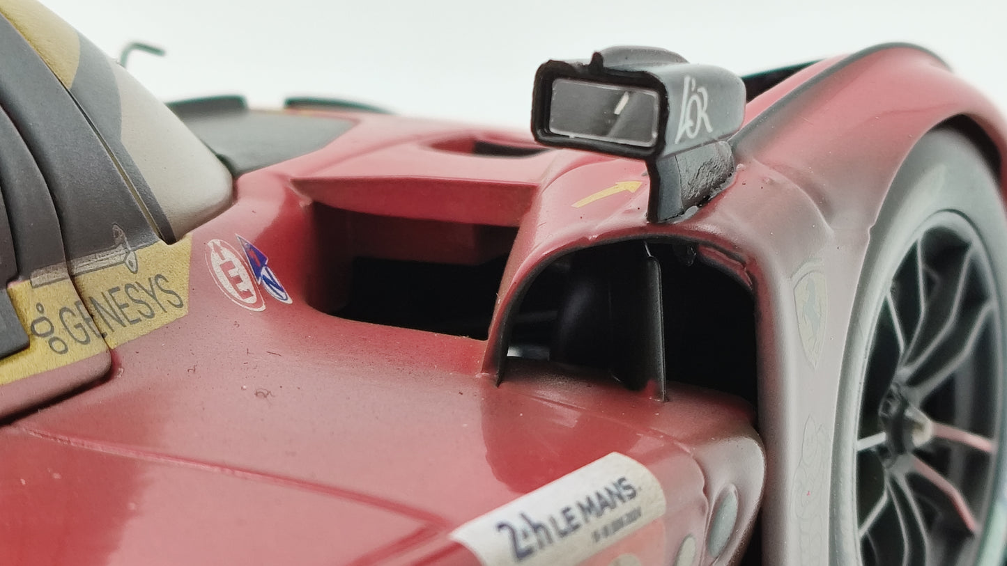 Bburago Ferrari 499P 3.0 Turbo V6 Fuoco/Molina/Nielsen WEC Le Mans 2024 Winner 18-16303D