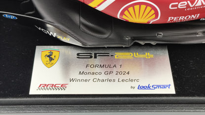 Looksmart Ferrari SF-24 Charles Leclerc Monaco GP Winner 2024 1/18 LS18F1063