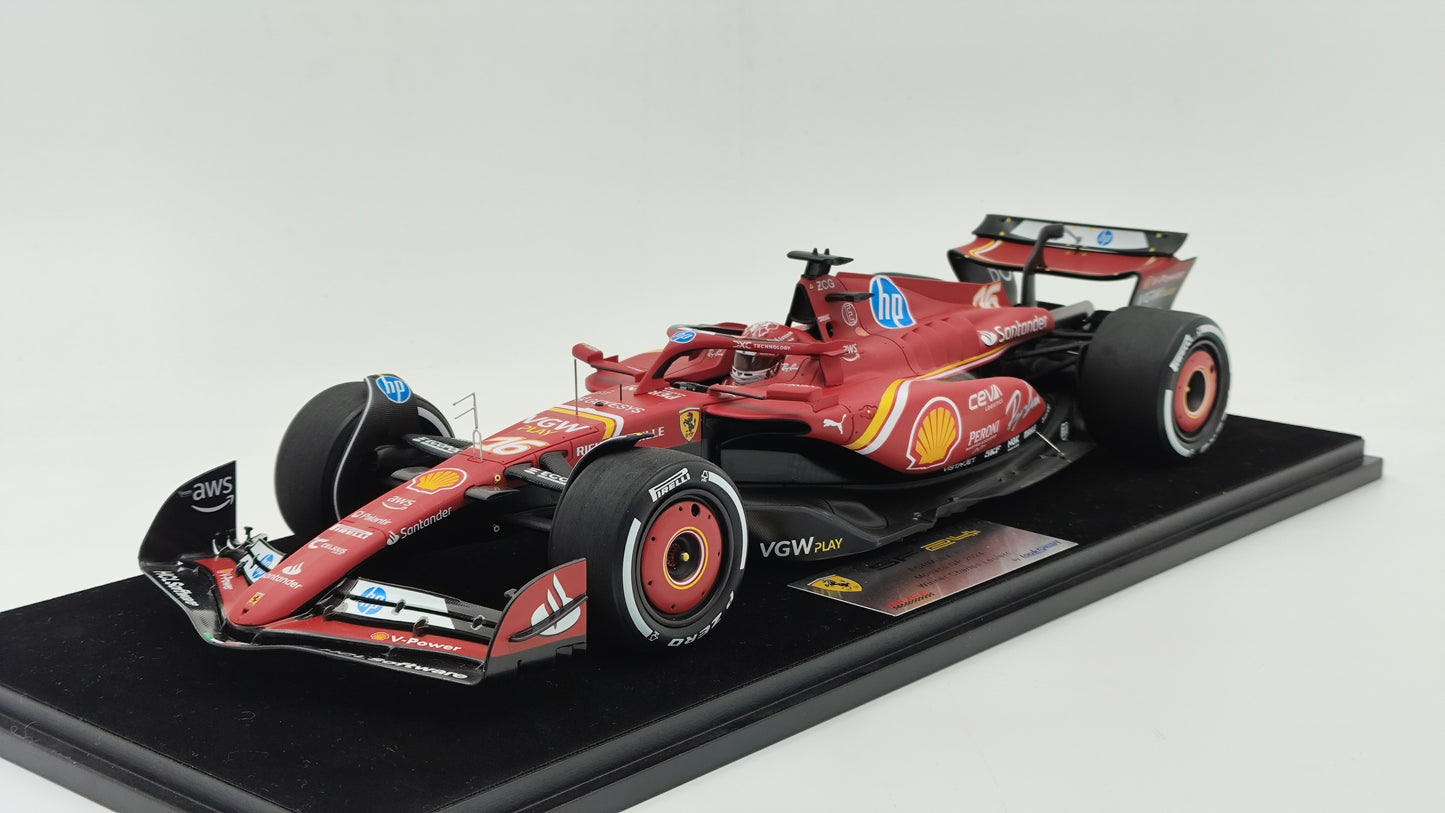 Looksmart Ferrari SF-24 Charles Leclerc Monaco GP Winner 2024 1/18 LS18F1063