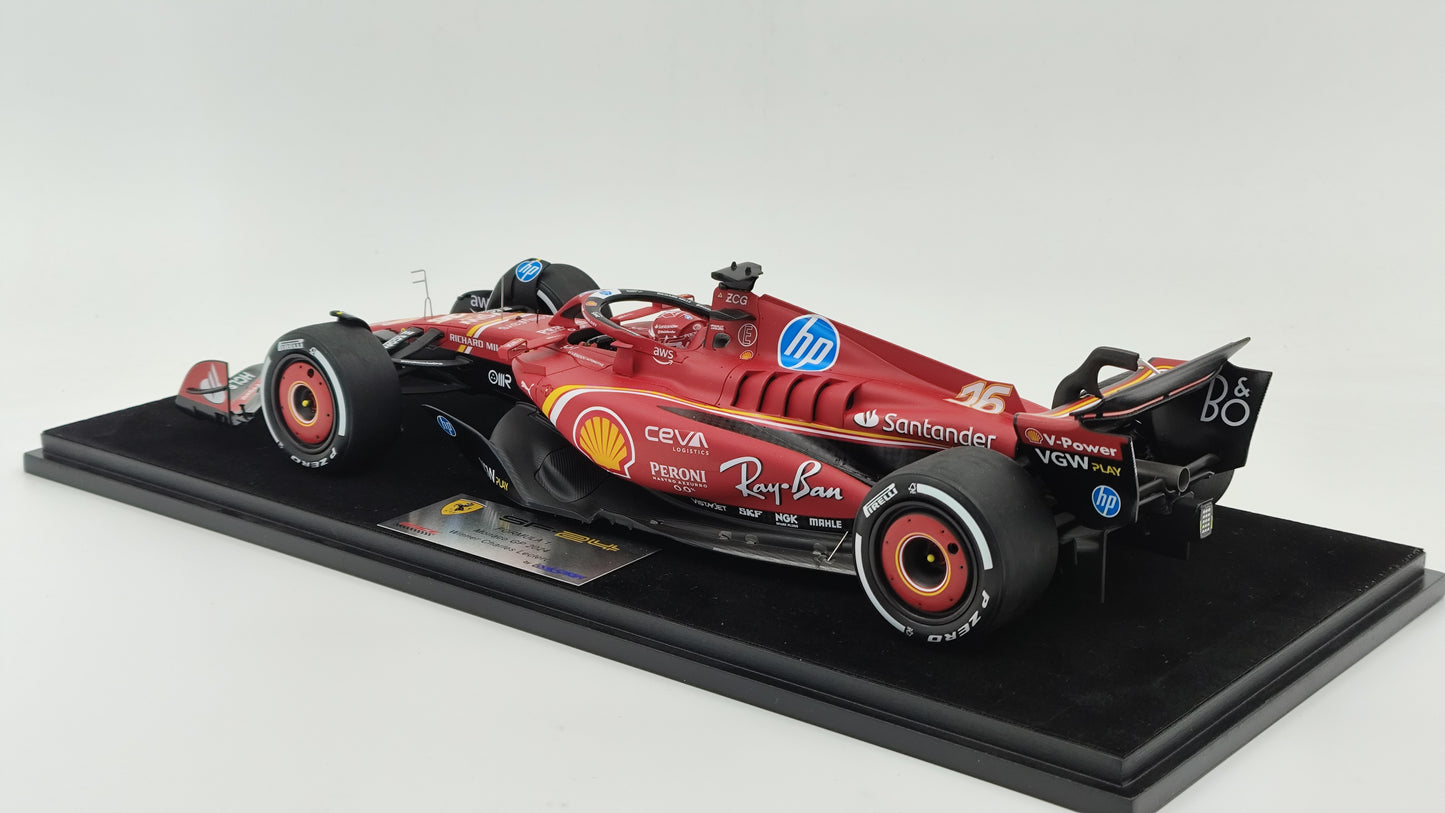 Looksmart Ferrari SF-24 Charles Leclerc Monaco GP Winner 2024 1/18 LS18F1063