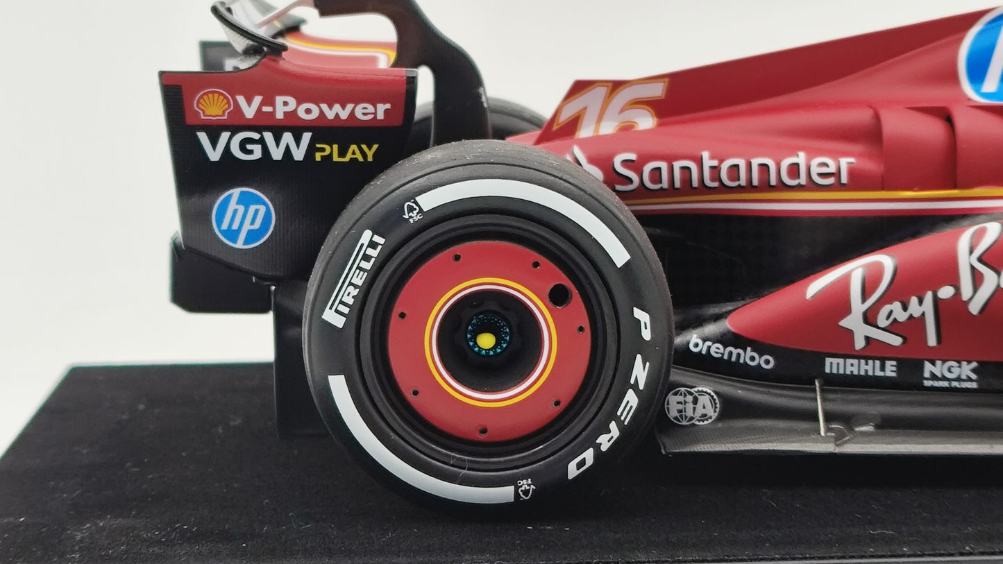 Looksmart Ferrari SF-24 Charles Leclerc Monaco GP Winner 2024 1/18 LS18F1063