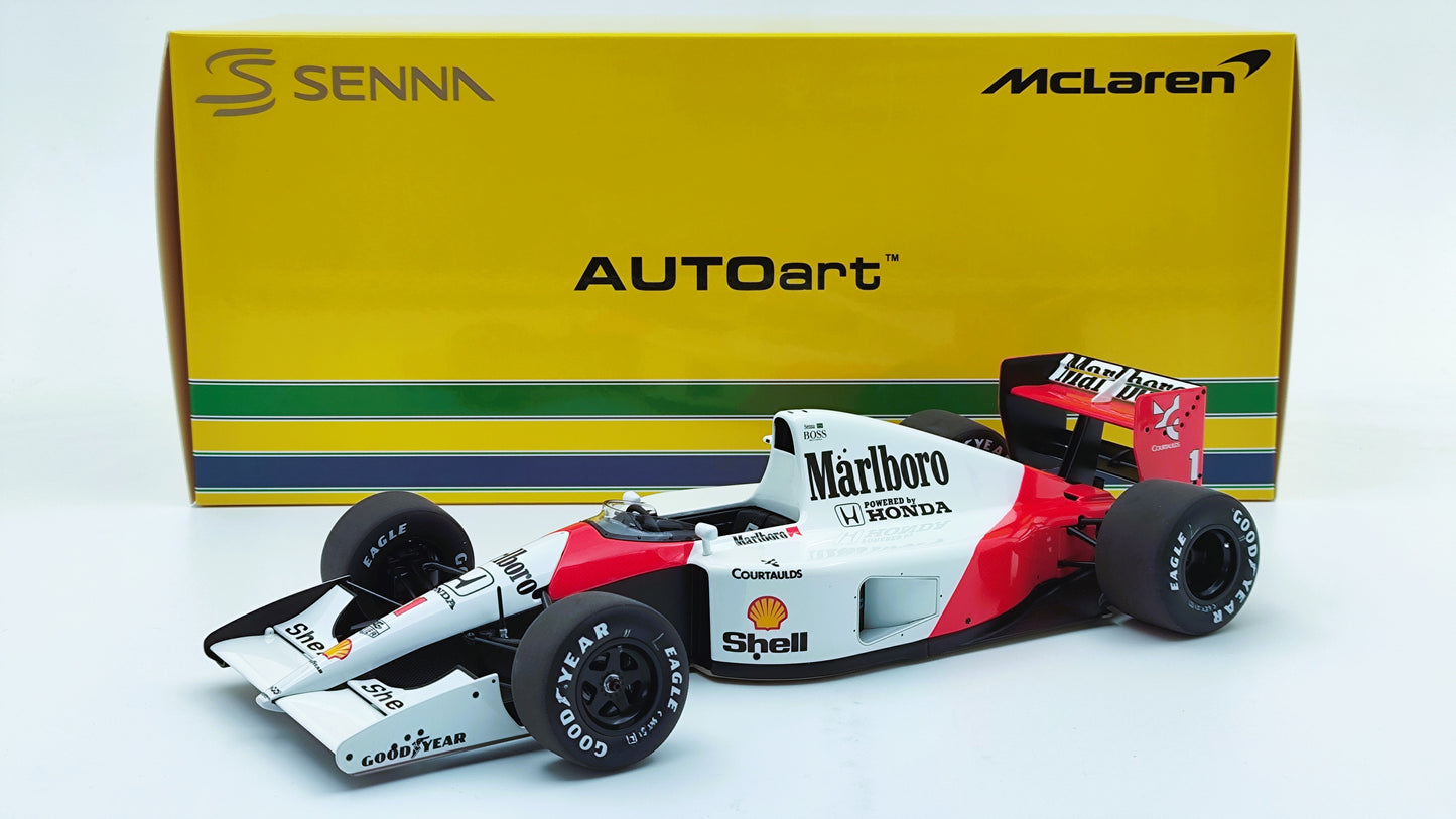 AutoArt Marlboro Mclaren Honda MP4/6 Ayrton Senna Japanese GP Winner 1991 F1 Worldchampion Tobacco Decals AUT89150