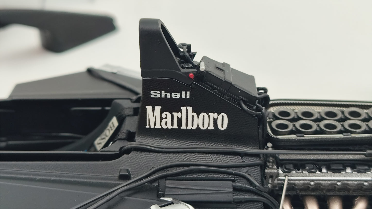 AutoArt Marlboro Mclaren Honda MP4/6 Ayrton Senna Japanese GP Winner 1991 F1 Worldchampion Tobacco Decals AUT89150