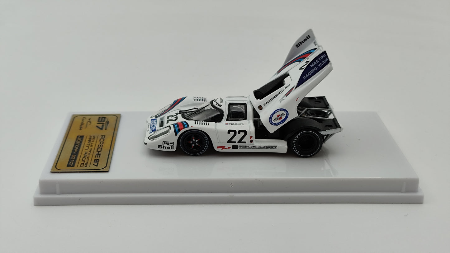 Tarmac Works Martini Porsche 917k Van Lennep/Marko Le Mans Winners 1971 CWB64-002-LMW22