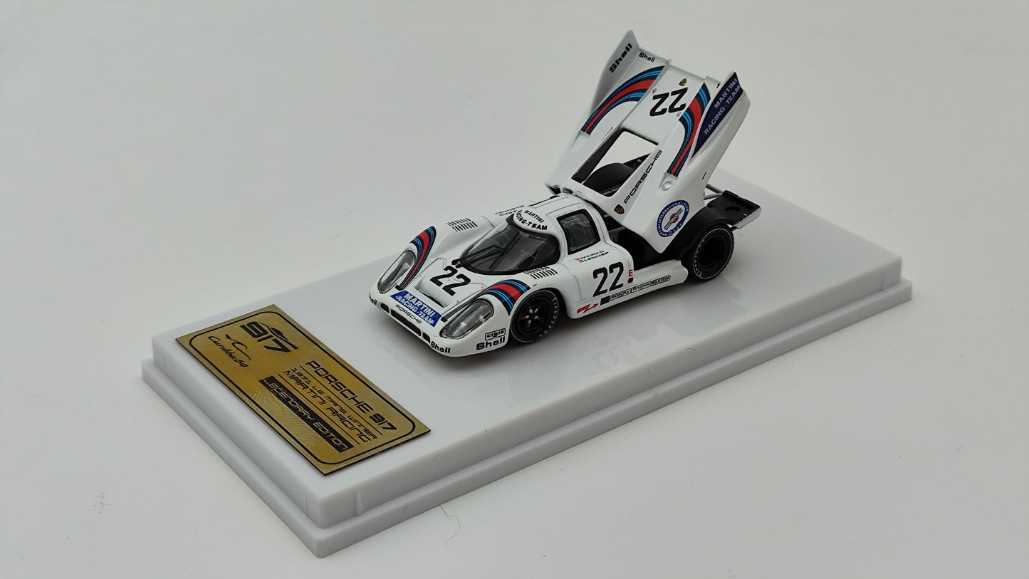 Tarmac Works Martini Porsche 917k Van Lennep/Marko Le Mans Winners 1971 CWB64-002-LMW22