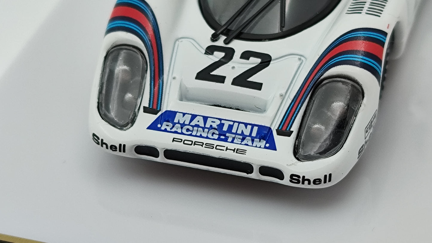 Tarmac Works Martini Porsche 917k Van Lennep/Marko Le Mans Winners 1971 CWB64-002-LMW22