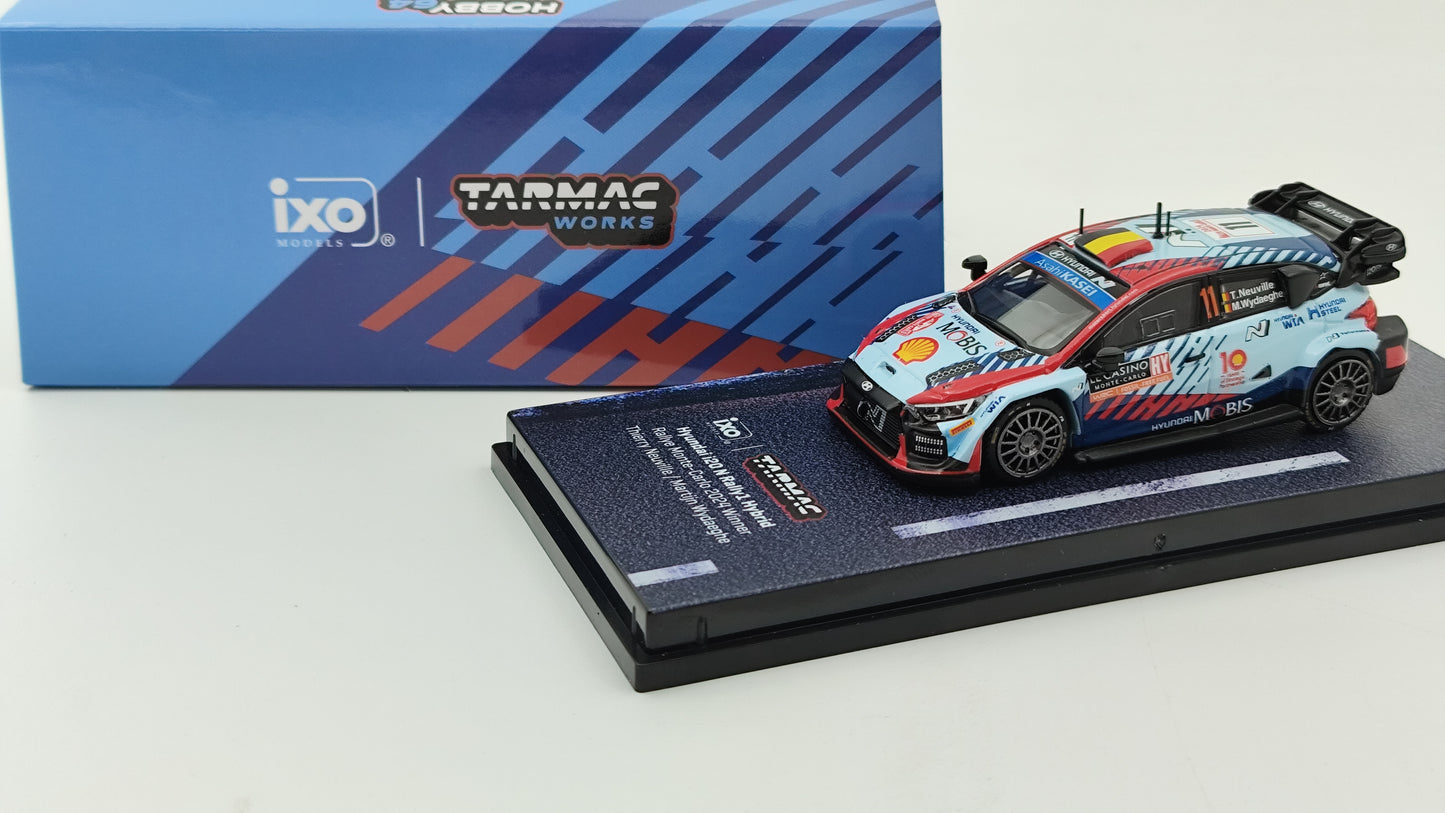 Tarmac Works Hyundai i20 Rally1 Neuville/Wydaeghe Rally Monte Carlo Winners 2024 1/64 T64-089-24MCR11