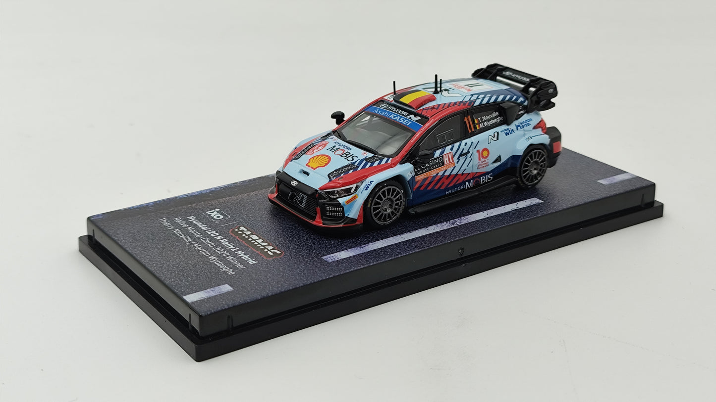 Tarmac Works Hyundai i20 Rally1 Neuville/Wydaeghe Rally Monte Carlo Winners 2024 1/64 T64-089-24MCR11