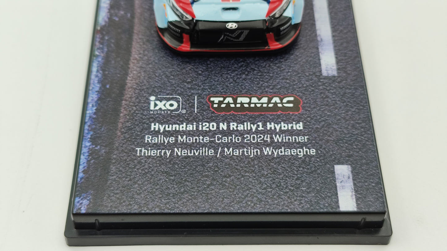 Tarmac Works Hyundai i20 Rally1 Neuville/Wydaeghe Rally Monte Carlo Winners 2024 1/64 T64-089-24MCR11