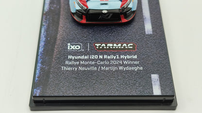 Tarmac Works Hyundai i20 Rally1 Neuville/Wydaeghe Rally Monte Carlo Winners 2024 1/64 T64-089-24MCR11