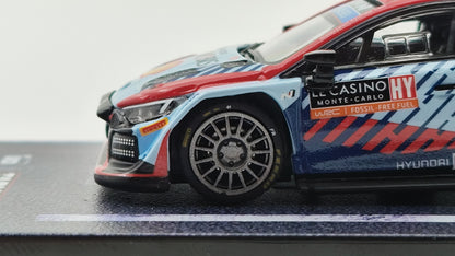 Tarmac Works Hyundai i20 Rally1 Neuville/Wydaeghe Rally Monte Carlo Winners 2024 1/64 T64-089-24MCR11