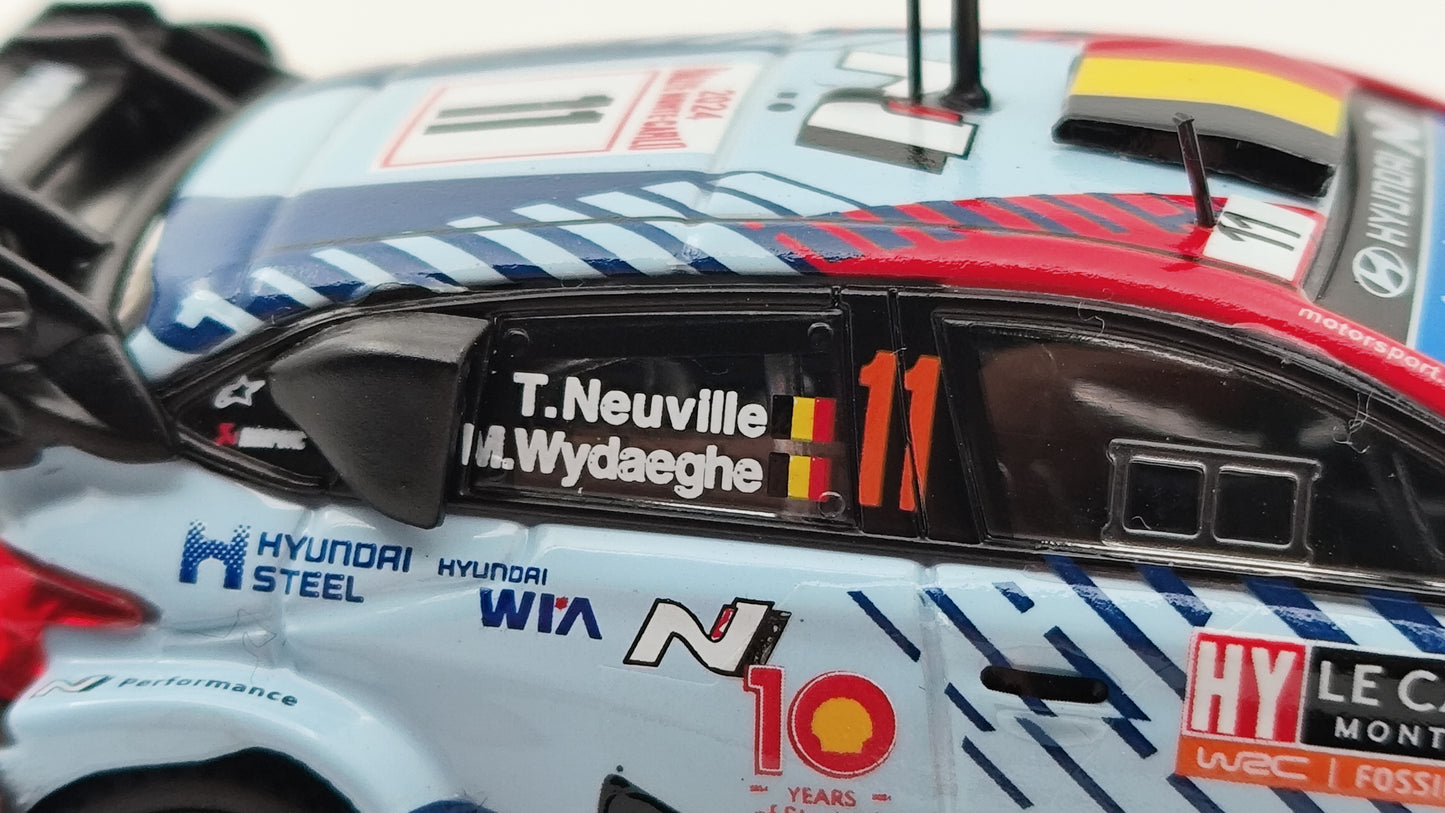 Tarmac Works Hyundai i20 Rally1 Neuville/Wydaeghe Rally Monte Carlo Winners 2024 1/64 T64-089-24MCR11