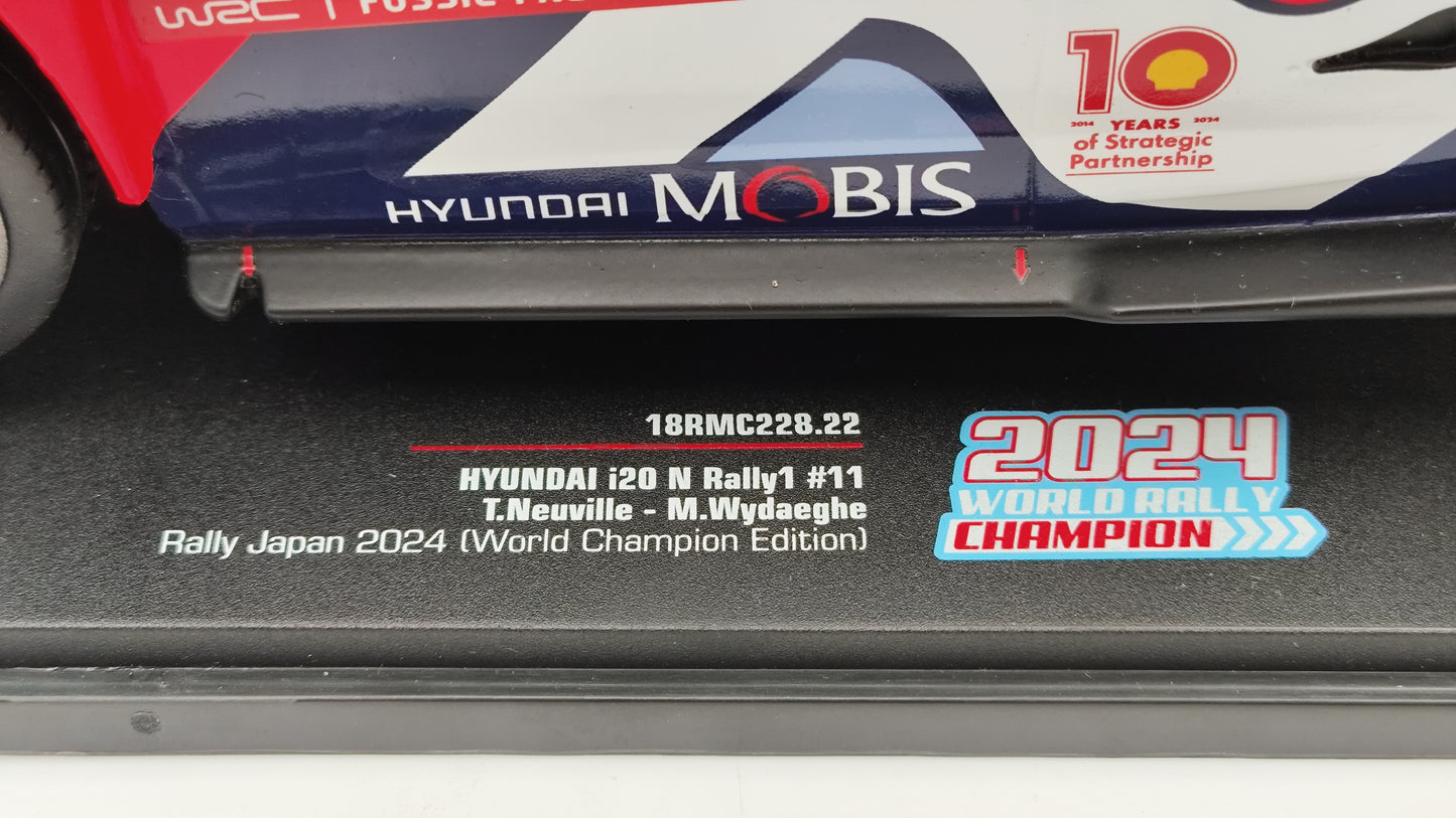 Ixo Hyundai i20 Rally1 2024 Rally Japan T.Neuville/M.Wydaeghe 1/18 18RMC288.22