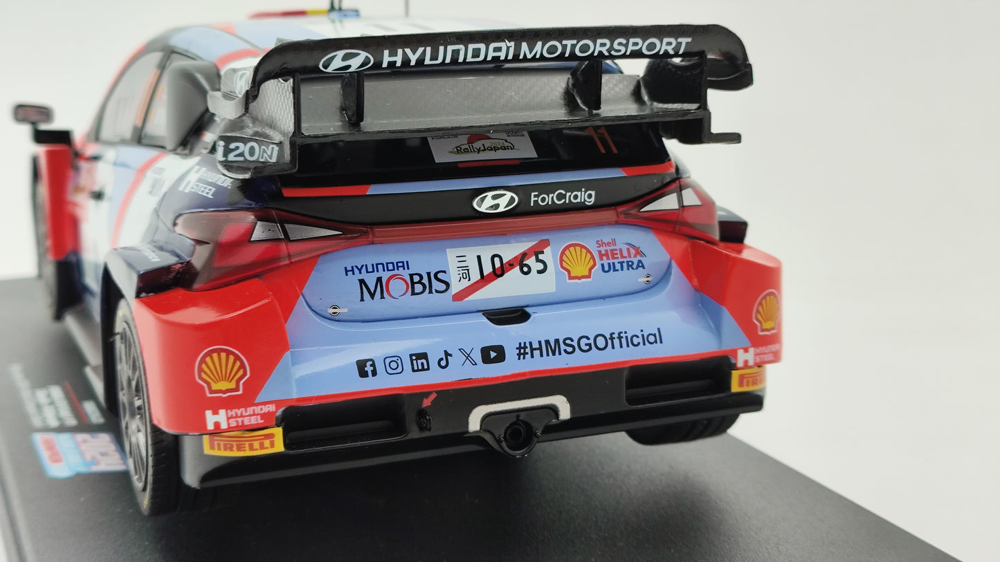 Ixo Hyundai i20 Rally1 2024 Rally Japan T.Neuville/M.Wydaeghe 1/18 18RMC288.22