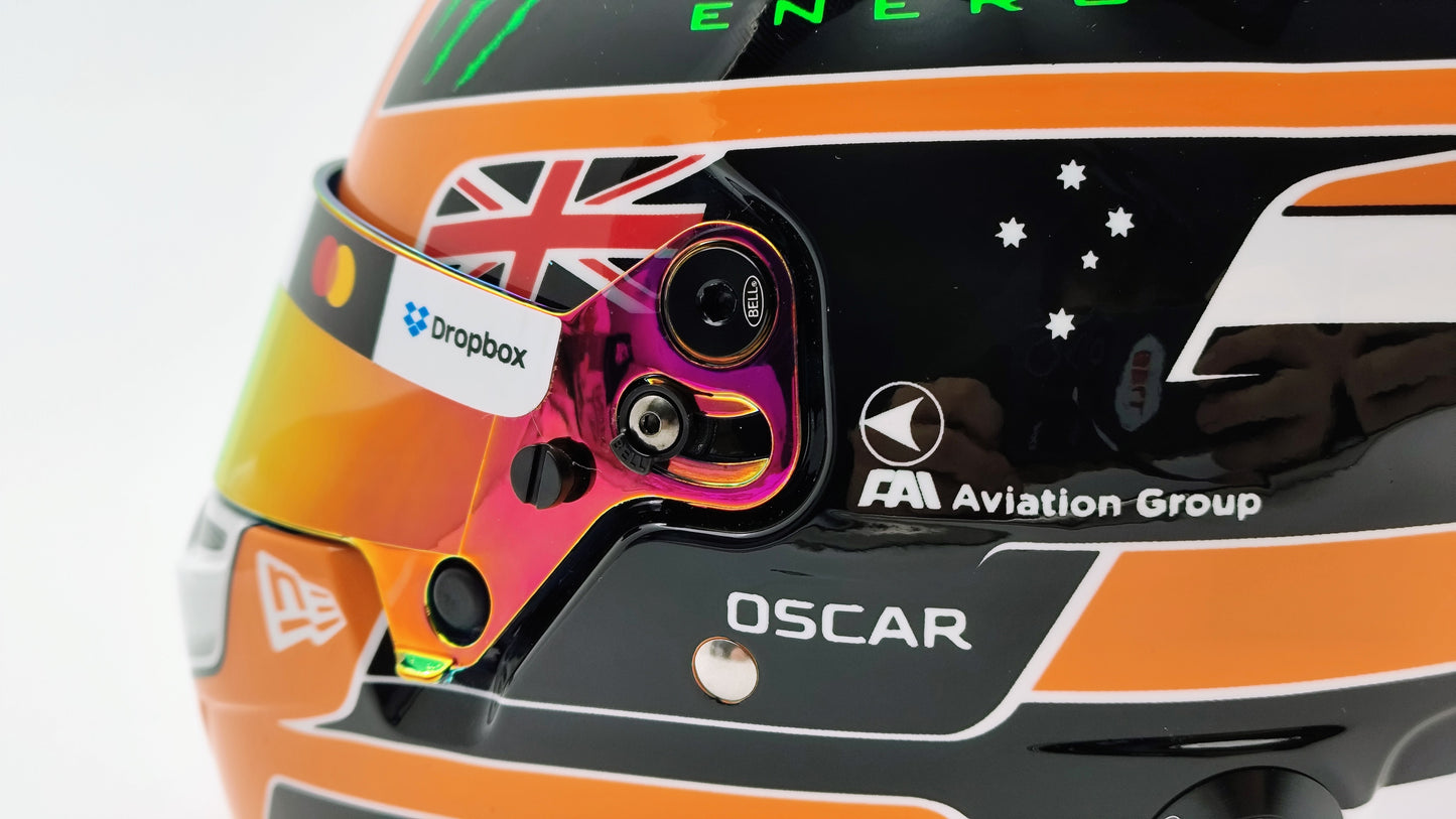 Bell Mini Helmet Oscar Piastri Mclaren F1 Monaco GP 2025 1/2