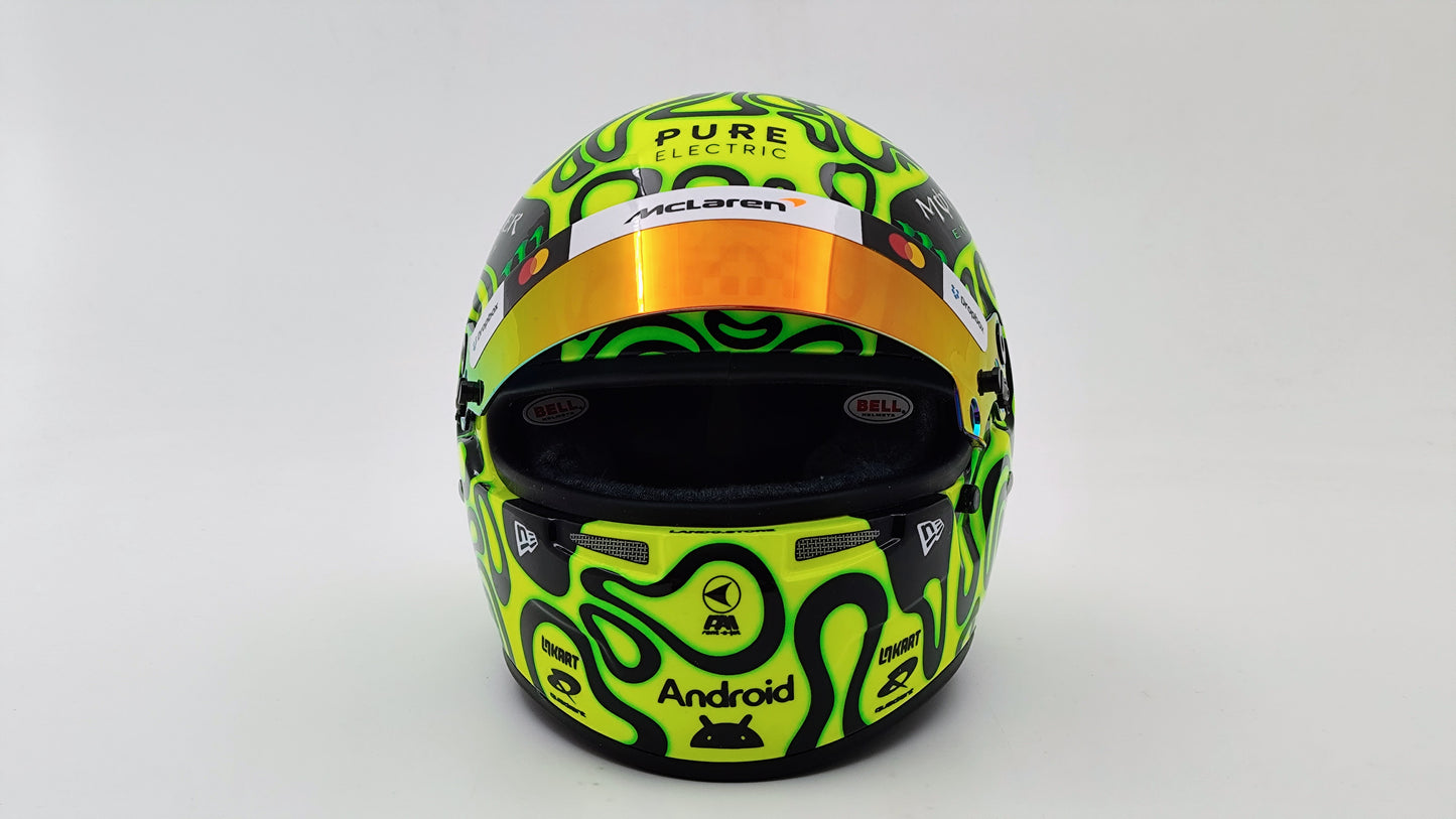 Bell Mini Helmet Lando Norris Mclaren F1 2025 1/2