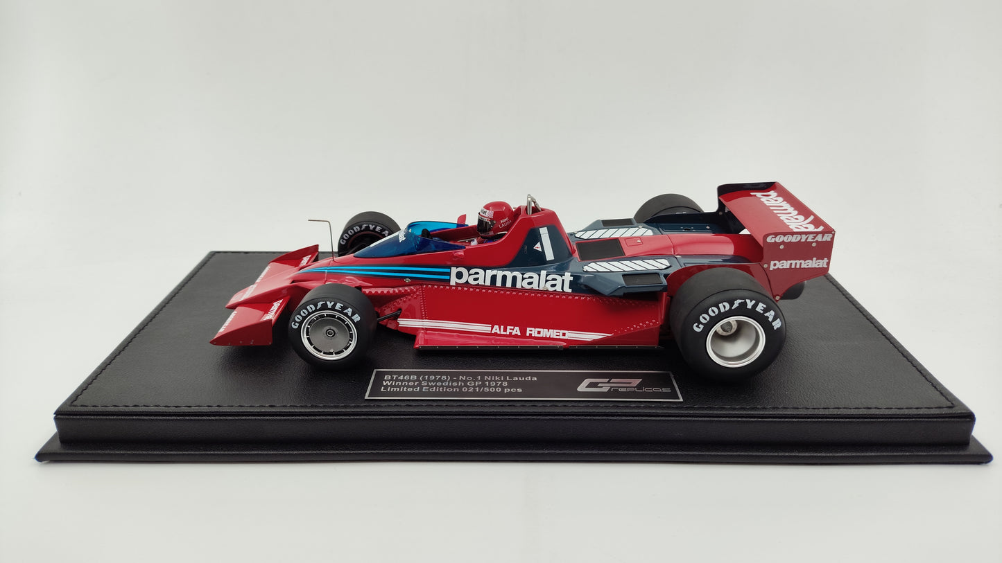 GP Replicas Brabham BT46b Niki Lauda 1978 Winner Swedish GP 1/18 GP150AWD