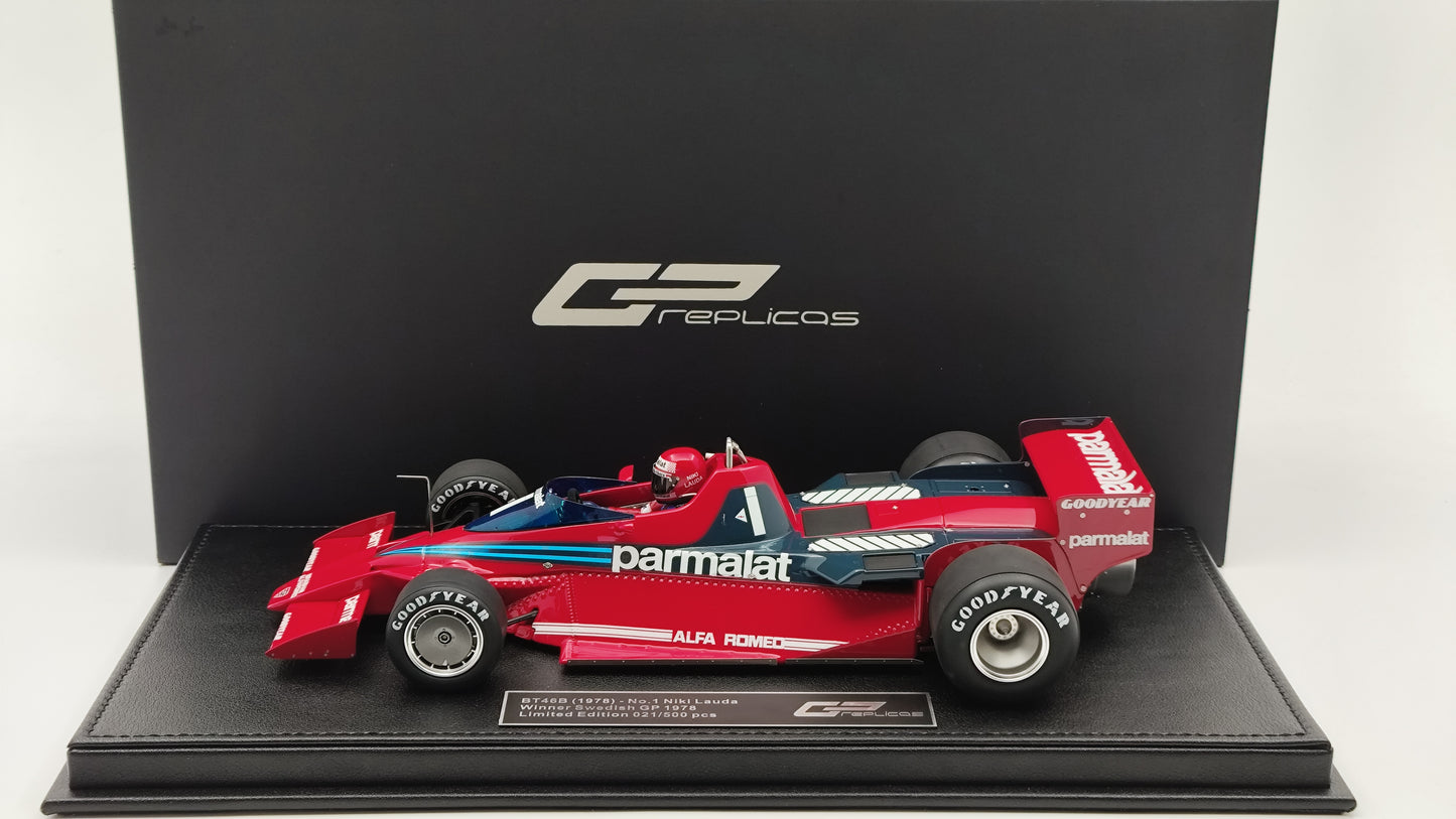 GP Replicas Brabham BT46b Niki Lauda 1978 Winner Swedish GP 1/18 GP150AWD