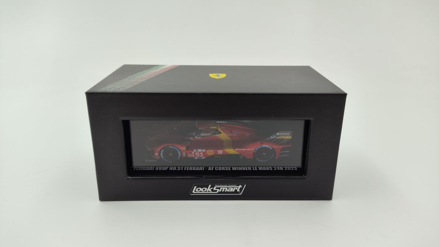 Looksmart Ferrari 499P Giovinazzi, Calado, Pierguidi Le Mans 2023 Winners 1/64 LS64001LM