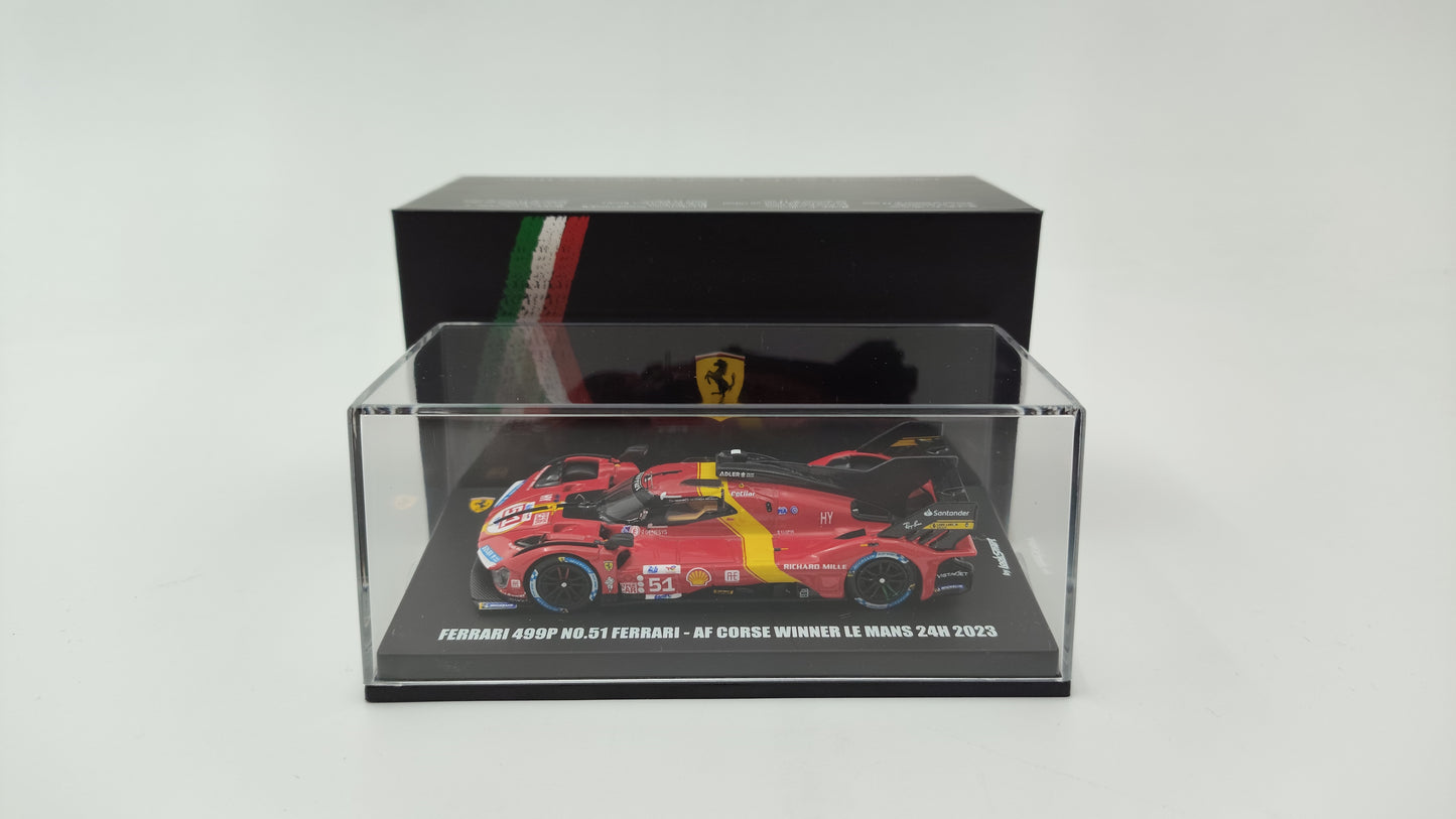 Looksmart Ferrari 499P Giovinazzi, Calado, Pierguidi Le Mans 2023 Winners 1/64 LS64001LM
