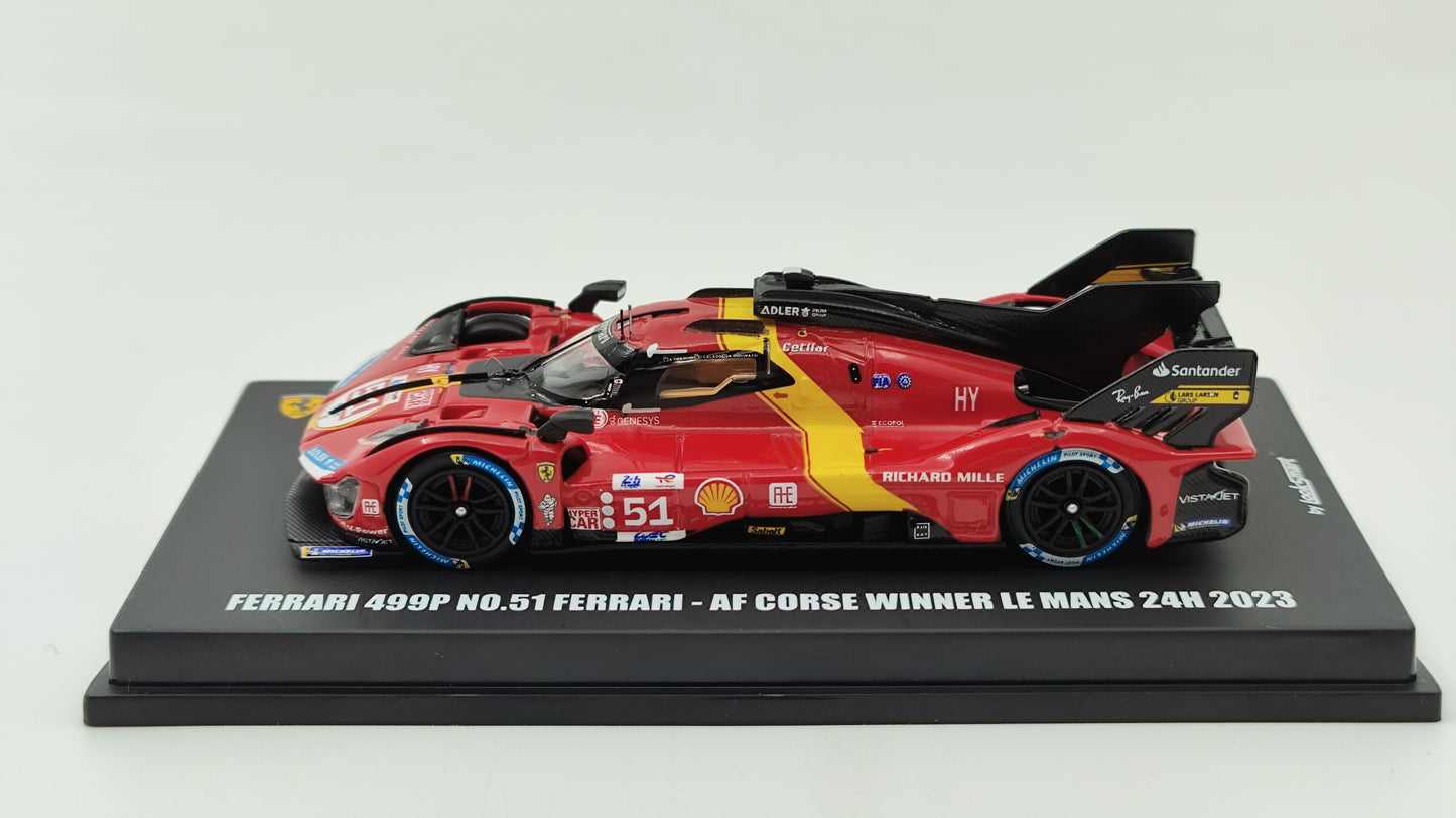 Looksmart Ferrari 499P Giovinazzi, Calado, Pierguidi Le Mans 2023 Winners 1/64 LS64001LM